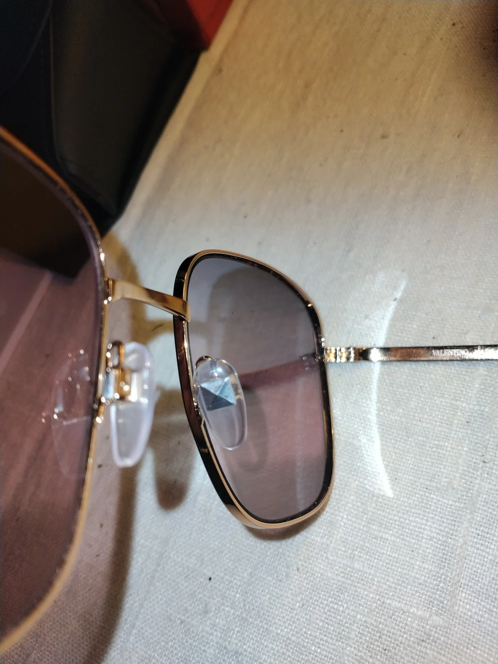 Valentino Rose Gold Frame Sunglasses Blue-Pink Gradient Lenses VA 3004/E6